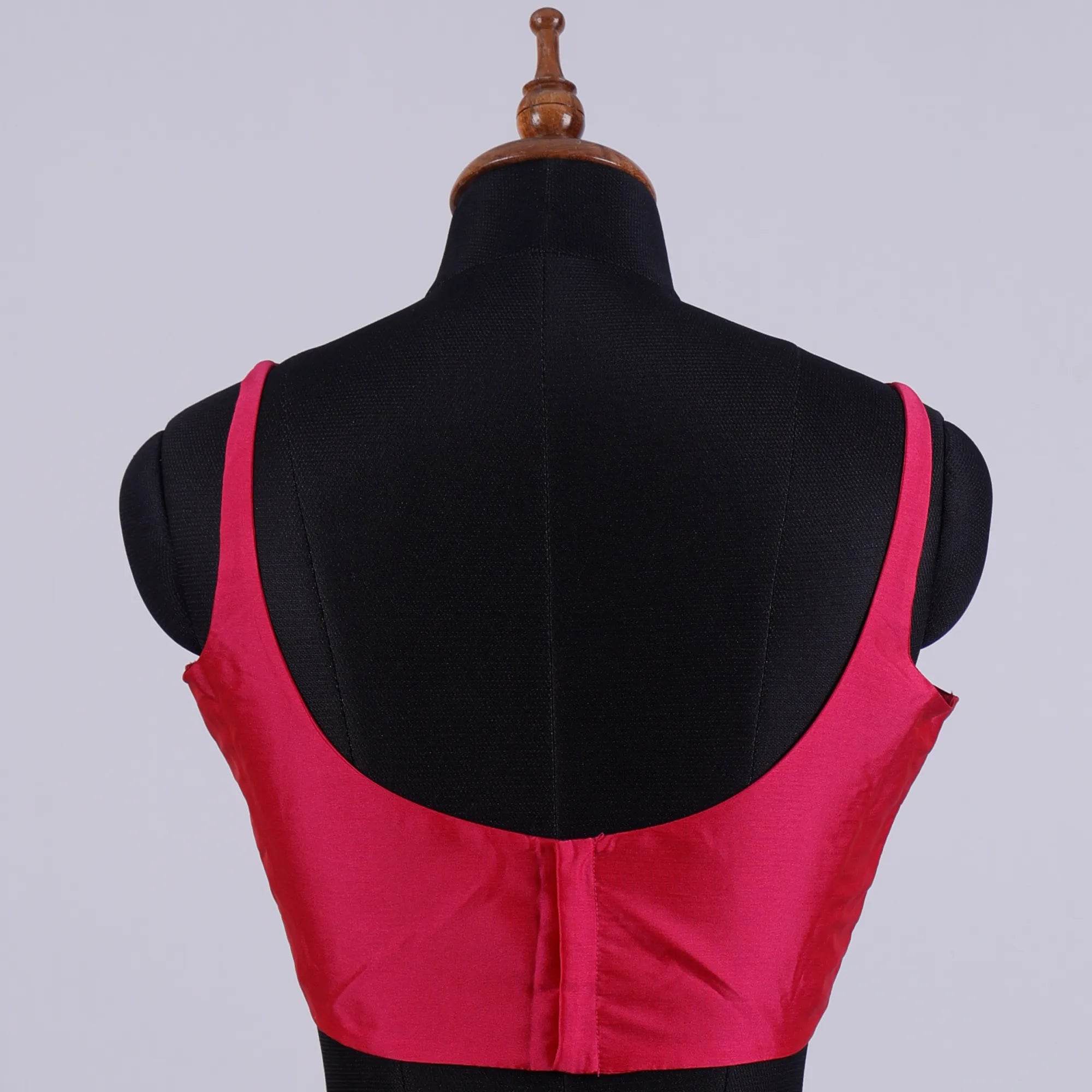 Rani Sleeveless Blouse with Round Neck - Adi Akshoy & Co.