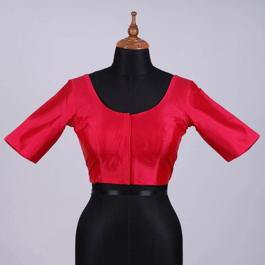 Rani Silk Blouse with Round Neck - Adi Akshoy & Co.