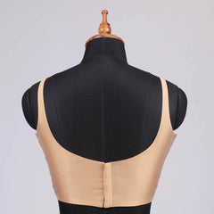 Tussar Sleeveless Blouse with Round Neck - Adi Akshoy & Co.
