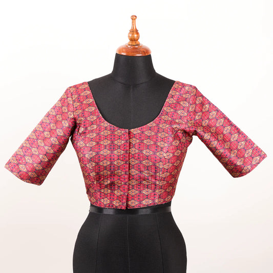 Rani Silk Blouse with Round Neck - Akshayi