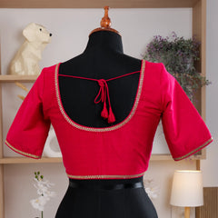 Rani Silk Blouse with Round Neck - Akshayi