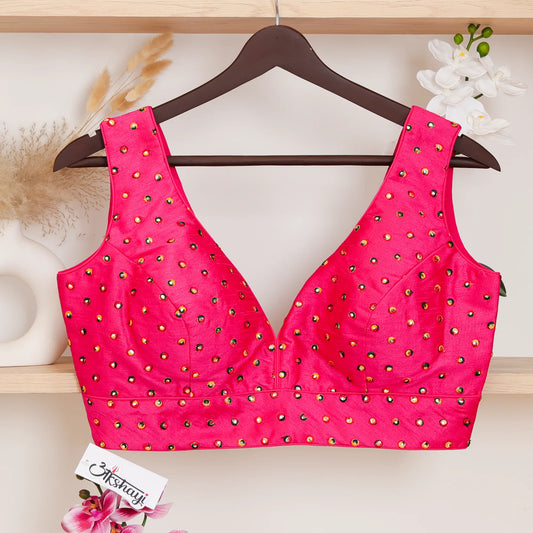 Rani Sleeveless Blouse with V - Neck - Akshayi