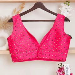 Rani Sleeveless Blouse with V - Neck - Akshayi