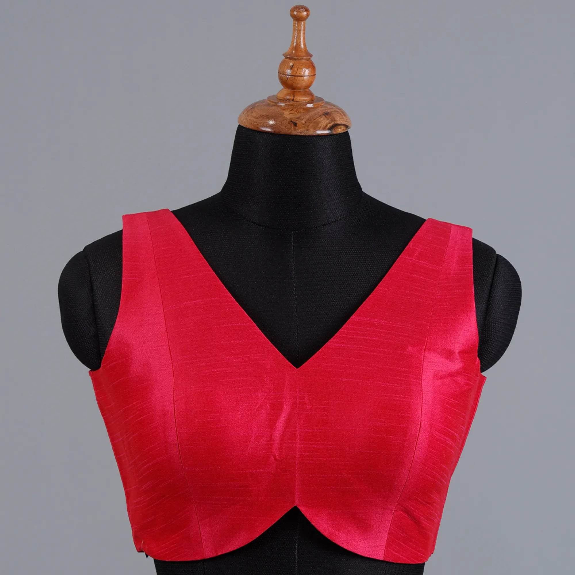 Rani Sleeveless Blouse with V-Neck - Adi Akshoy & Co.