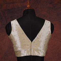 Metal Gold V-Neck Blouse - Akshayi