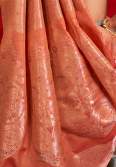 Sage Green Tussar Silk Saree with Blouse Piece - Adi Akshoy & Co.