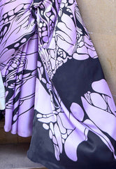 Mauve Modal Silk Saree With Blouse Piece - Adi Akshoy & Co.