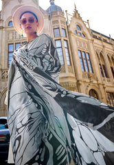 Grey Modal Silk Saree with Blouse Piece - Adi Akshoy & Co.