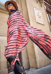 Peach Modal Silk Saree With Blouse Piece - Adi Akshoy & Co.