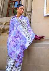 White Modal Silk Saree With Blouse Piece - Adi Akshoy & Co.