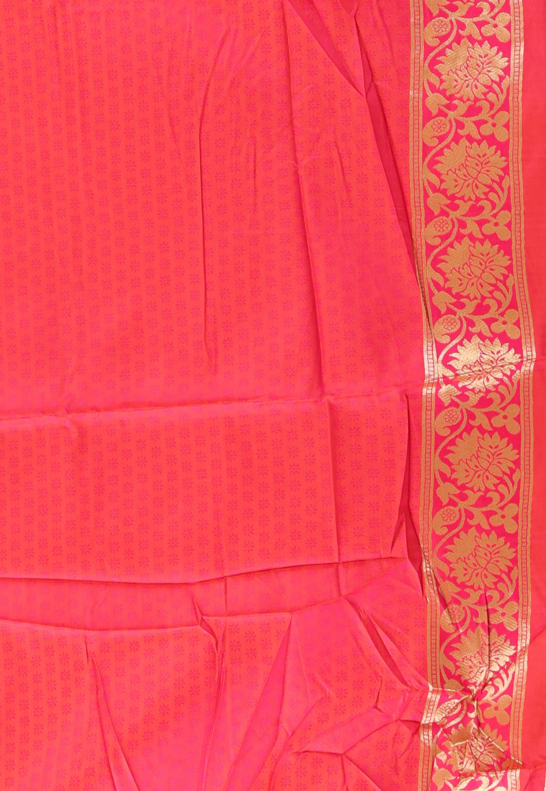 Yellow Katan with Zari work with Rani Border Silk Saree With Blouse Piece - Adi Akshoy & Co.