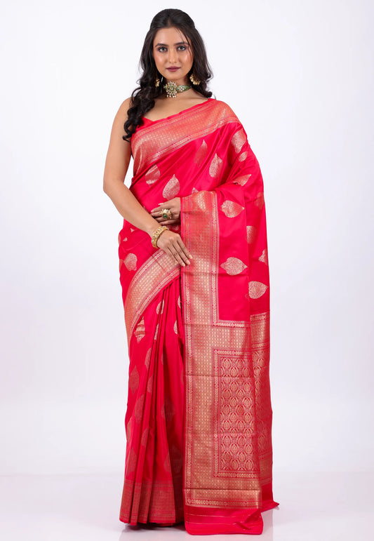 Rani Mashru Silk Saree with Blouse Piece - Adi Akshoy & Co.
