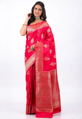 Rani Mashru Silk Saree with Blouse Piece - Adi Akshoy & Co.