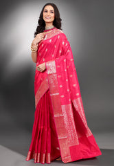 Cross Rani Pure Katan Silk Saree with Blouse Piece - Adi Akshoy & Co.
