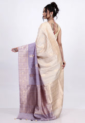 Tussar Colour Pure Tussar Silk Saree with Blouse Piece - Adi Akshoy & Co.