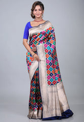 Multi Colour Pure Exclusive Rangkat Katan Silk Saree With Blouse Piece - Adi Akshoy & Co.