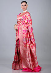 Rani Pure Exclusive Rangkat Katan Silk Saree With Blouse Piece - Adi Akshoy & Co.