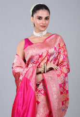 Rani Pure Exclusive Rangkat Katan Silk Saree With Blouse Piece - Adi Akshoy & Co.