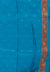 Feroza Blue Kani Silk Saree With Blouse Piece