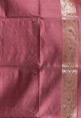 Dual Shades of Pink and Rama Green Wedding Banarasi Silk Saree with Blouse Piece