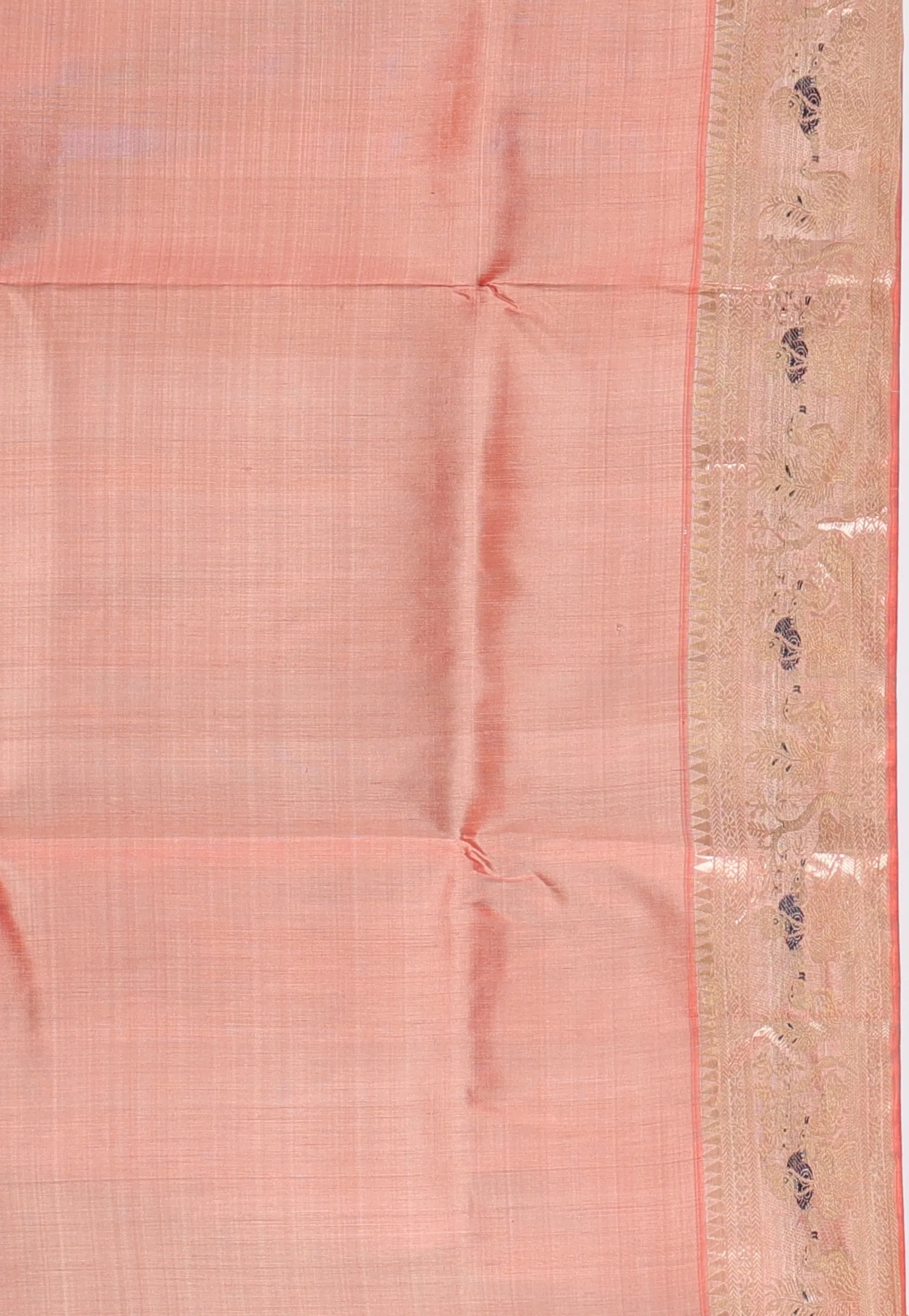 Rust Pure Baluchari Silk Saree with Blouse Piece - Adi Akshoy & Co.