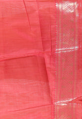 Beige with Zari work Tussar Silk Saree with Blouse Piece - Adi Akshoy & Co.