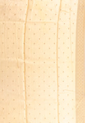 Light Golden Yellow Floral Digital Print Mashru Silk Saree with Blouse Piece - Adi Akshoy & Co.