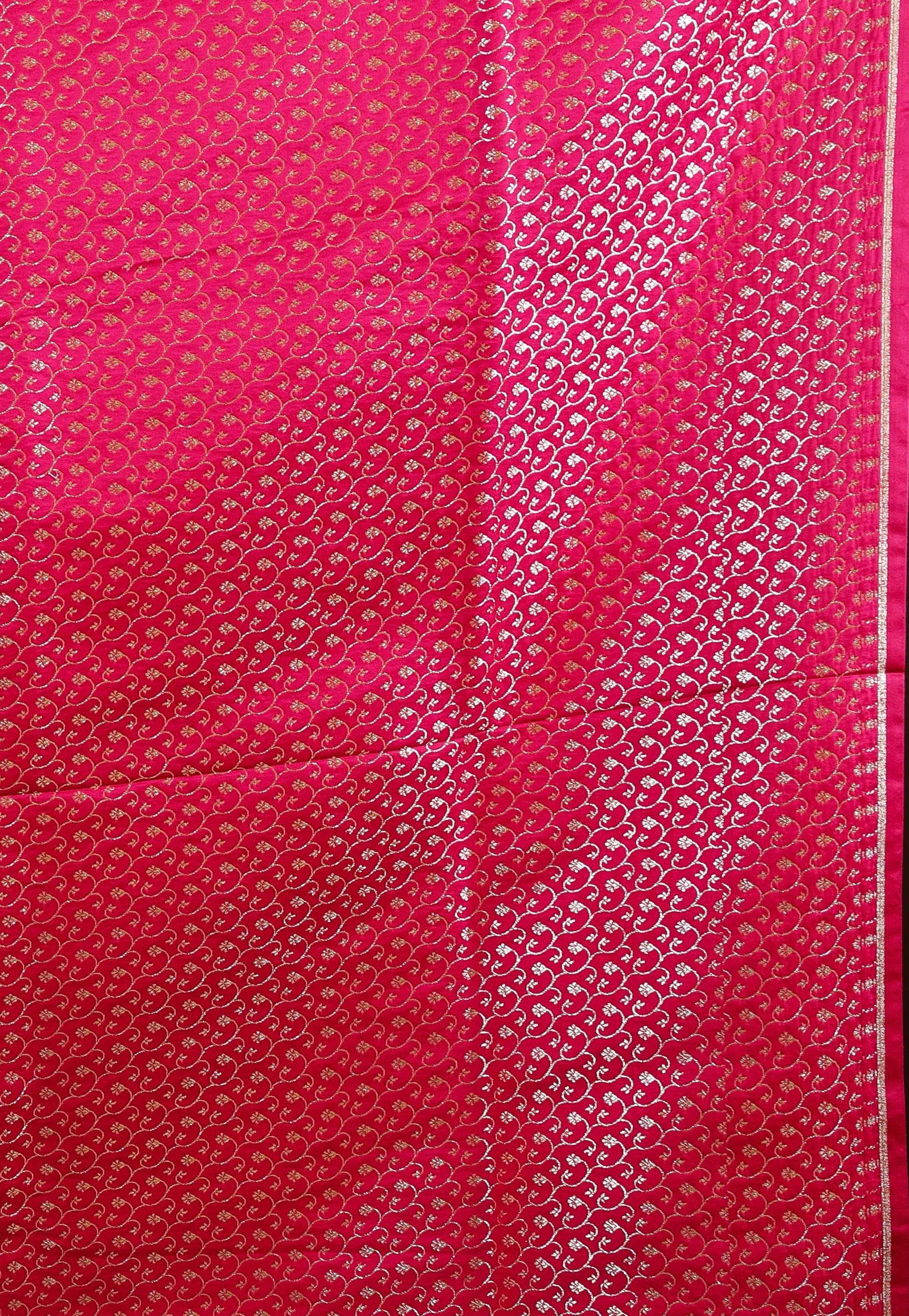 Beige Pastel Banarasi Silk Saree With Blouse Piece - Adi Akshoy & Co.