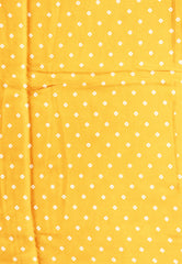 Mustard Ajrakh print in Modal Silk Saree With Blouse Piece - Adi Akshoy & Co.