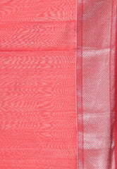 White Sico Handloom Saree With Blouse Piece - Adi Akshoy & Co.