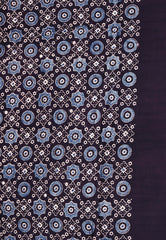 Black Ajrakh print in Modal Silk Saree With Blouse Piece - Adi Akshoy & Co.