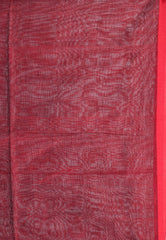Maroon Handloom Saree With Blouse Piece - Adi Akshoy & Co.