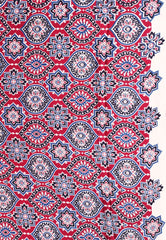 Bottle Green Ajrakh print in Modal Silk Saree With Blouse Piece - Adi Akshoy & Co.