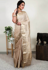 Pure Tussar Baluchari Pure Silk Saree with Blouse Piece - Adi Akshoy & Co.