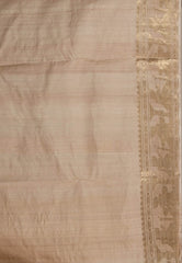 Pure Tussar Baluchari Pure Silk Saree with Blouse Piece - Adi Akshoy & Co.
