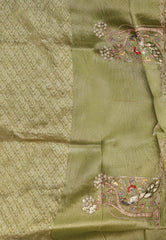 Pink Paithani Silk Saree With Blouse Piece - Adi Akshoy & Co.