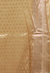 Golden Paithani Silk Saree With Blouse Piece - Adi Akshoy & Co.