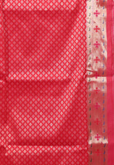 Pink Paithani Silk Saree With Blouse Piece - Adi Akshoy & Co.