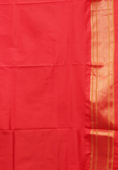 Feroza Blue with Red Border Paithani Pure Silk Saree With Blouse Piece - Adi Akshoy & Co.