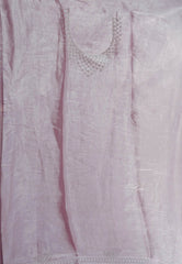 Mauve Tissue Embroidery Saree with Blouse Piece - Adi Akshoy & Co.