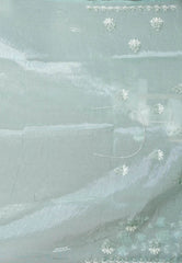 Sea Green Embroidery Saree with Blouse Piece - Adi Akshoy & Co.