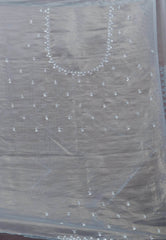 Grey Tissue with sequin Embroidery work Saree with Blouse Piece - Adi Akshoy & Co.