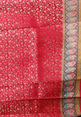 Black Kani Silk Saree With Blouse Piece - Adi Akshoy & Co.