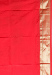 Magenta Paithani Pure Silk Saree With Blouse Piece - Adi Akshoy & Co.