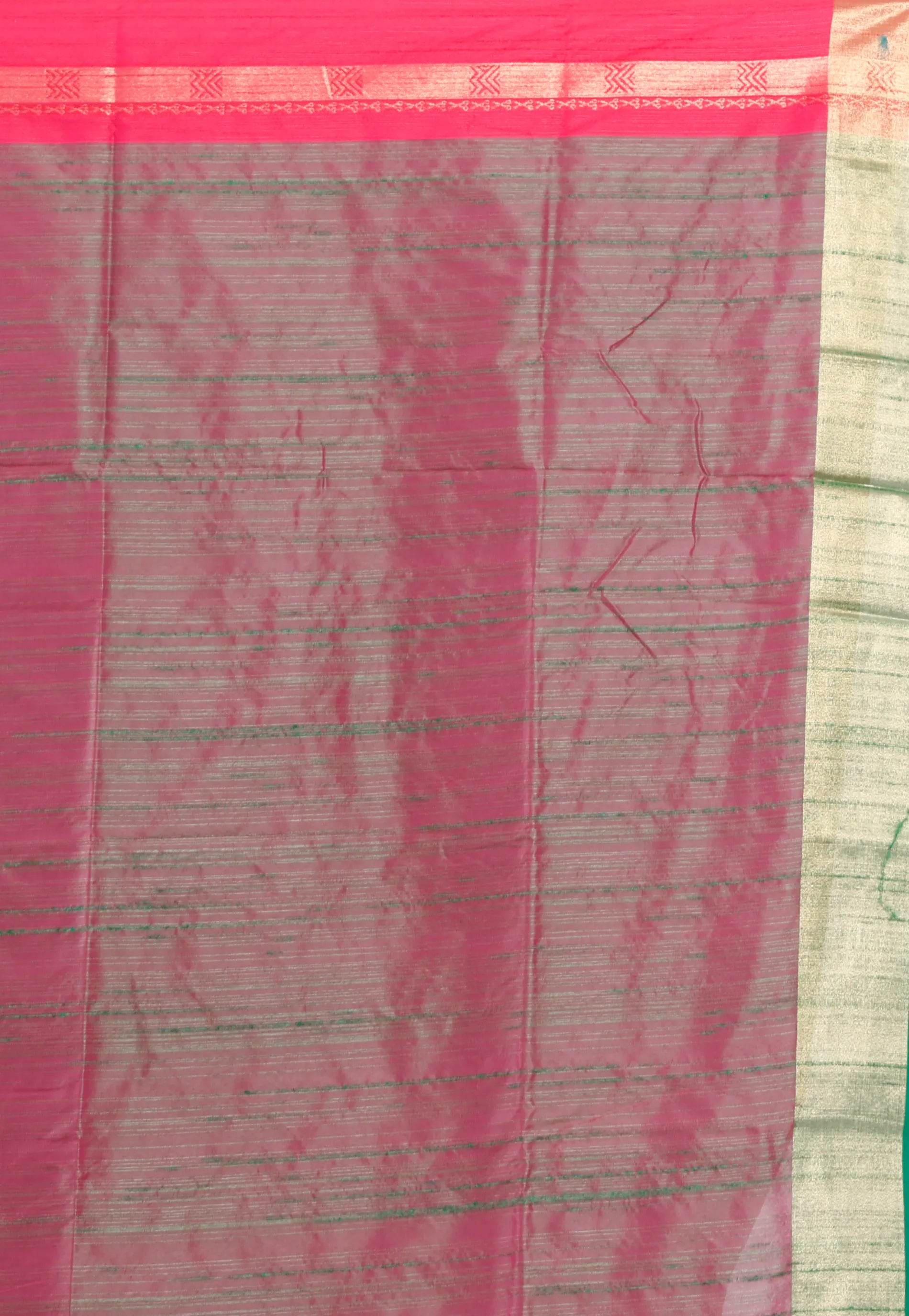 Rani Tussar Silk Saree with Blouse Piece - Adi Akshoy & Co.