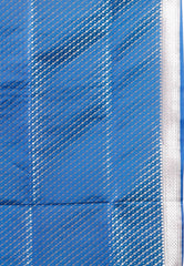 Royal Blue Wedding Banarasi Silk Saree with Blouse Piece - Adi Akshoy & Co.