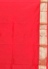 Cross Purple with Red Border Paithani Pure Silk Saree With Blouse Piece - Adi Akshoy & Co.