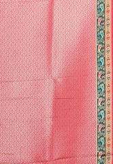 Navy Blue Kani Silk Saree With Blouse Piece - Adi Akshoy & Co.