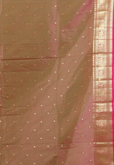 Rama Green with Golden Border Katan Silk Saree with Blouse Piece - Adi Akshoy & Co.