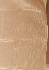 Golden Tissue Embroidery Saree with Blouse Piece - Adi Akshoy & Co.